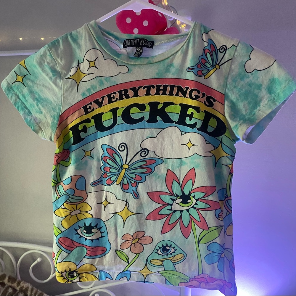 Psychedelic Graphic Baby Tee